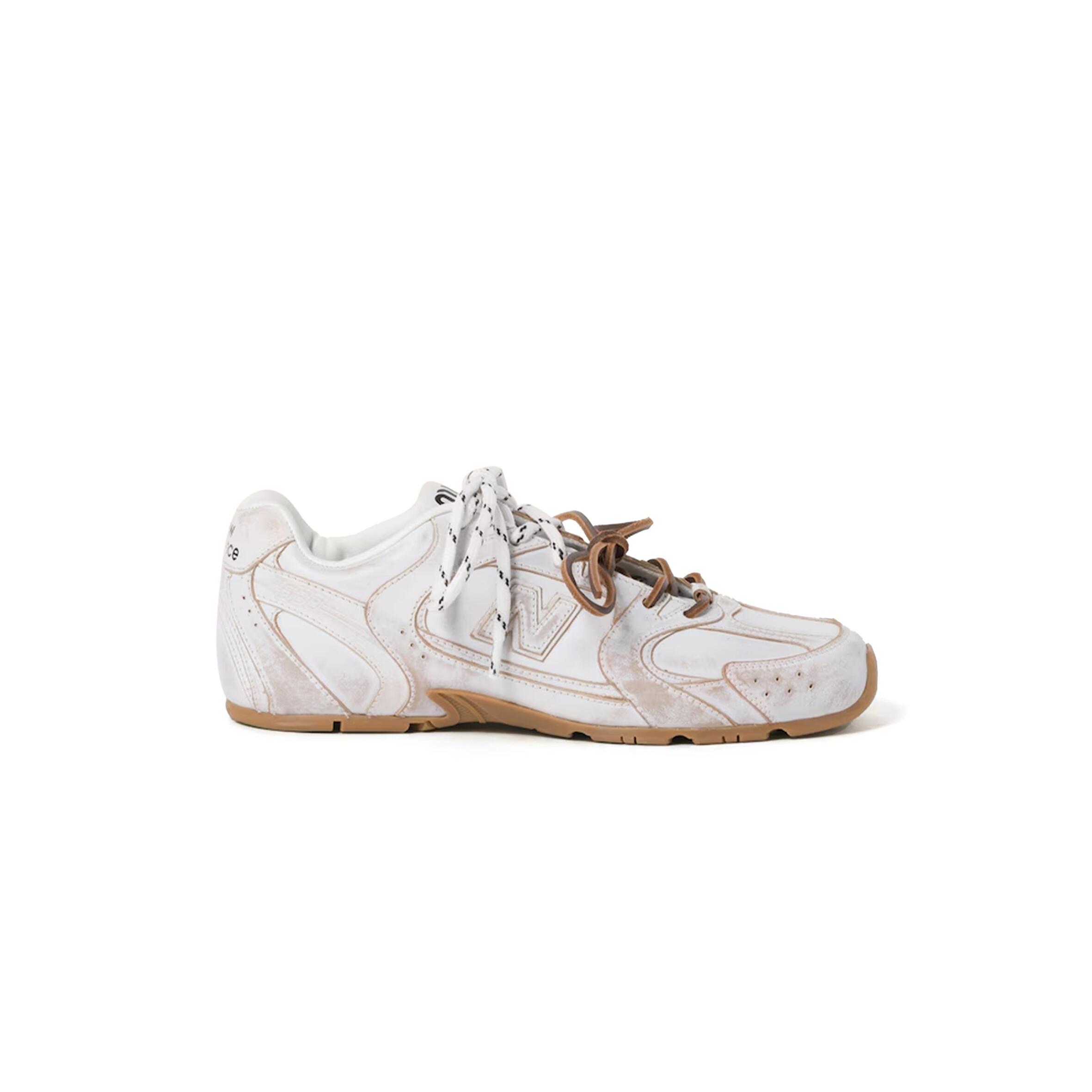 MIU MIU X NEW BALANCE 530 SL LEATHER SNEAKERS 5E165E